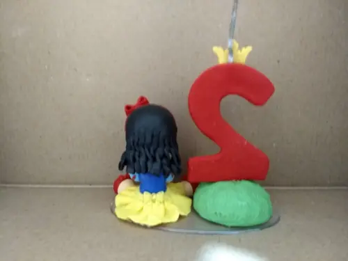 Topo de bolo Branca de neve