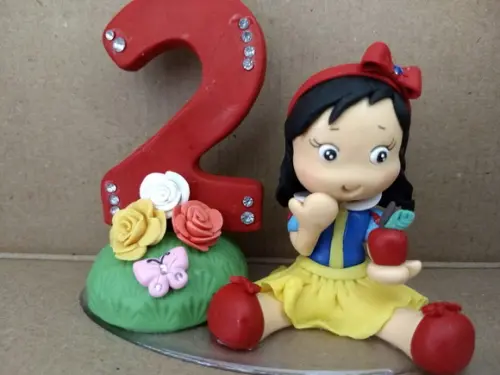 Topo de bolo Branca de neve