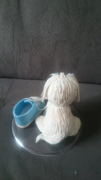 topo de bolo cachorrinho