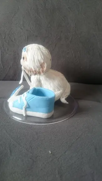 topo de bolo cachorrinho