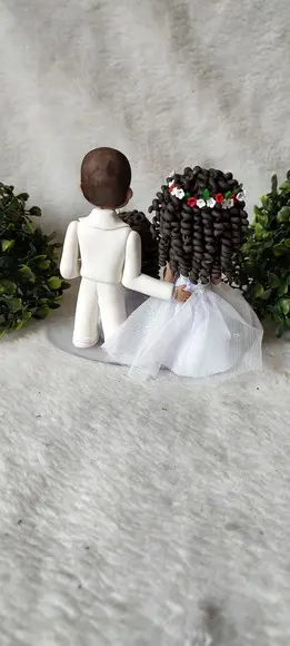Topo de Bolo Casamento com 1 Filha