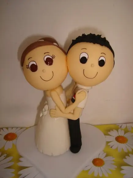 Topo De Bolo Casamento de time