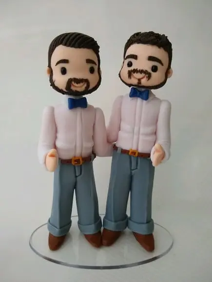 Topo de bolo casamento lgbtqia+