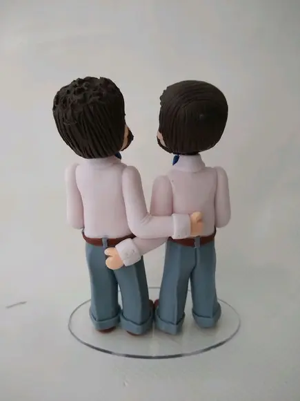 Topo de bolo casamento lgbtqia+