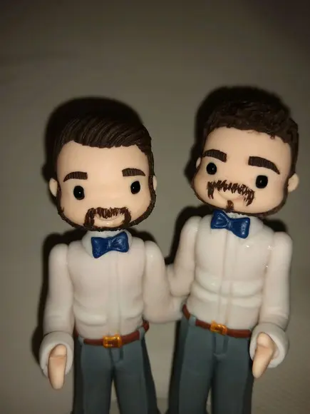 Topo de bolo casamento lgbtqia+