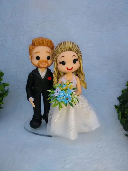 Topo De Bolo Casamento Personalizado