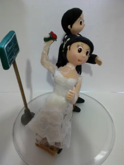 Topo De Bolo Casamento viagem