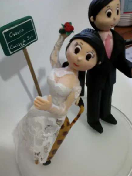 Topo De Bolo Casamento viagem