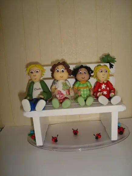 Topo de bolo Charlie e Lola