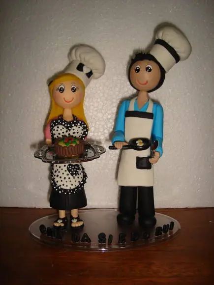 topo de bolo cozinheiros