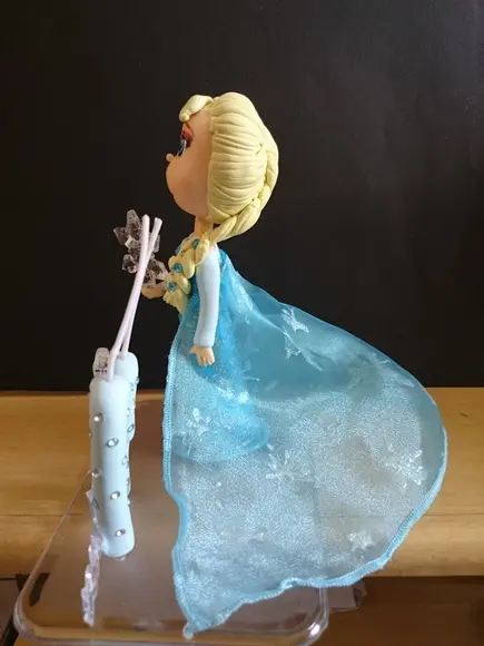 Topo de bolo Elsa