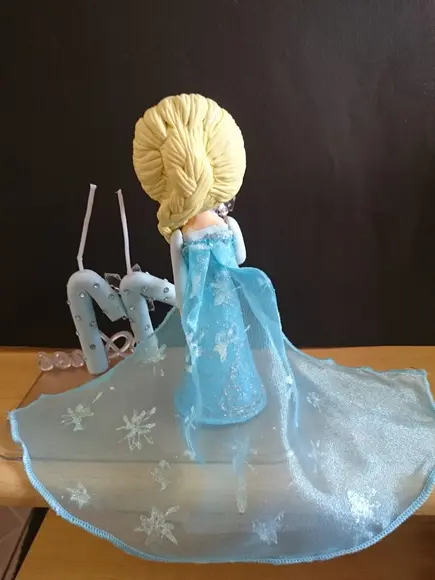 Topo de bolo Elsa
