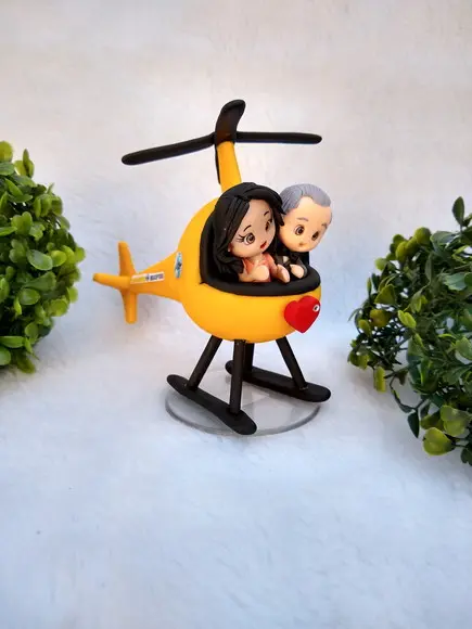 Topo de bolo helicóptero