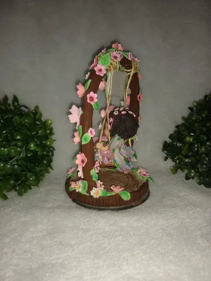 Topo de bolo jardim encantado