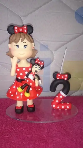 topo de bolo minnie