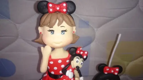 topo de bolo minnie