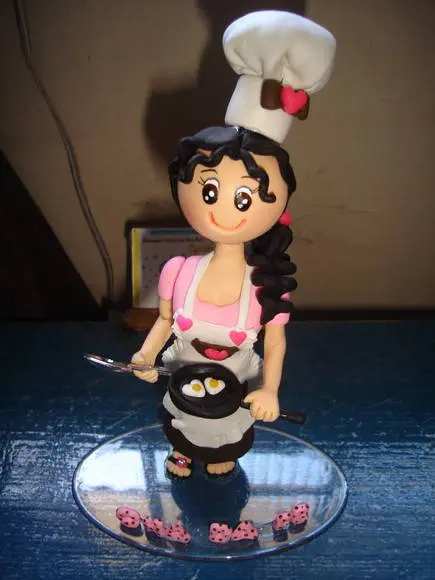 Topo de bolo para chá de cozinha