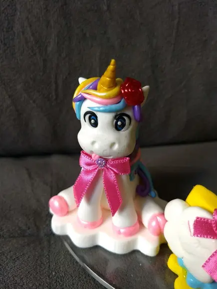 Topo de bolo unicornio