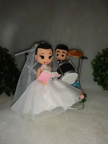 Topo de casamento baterista