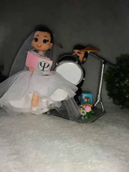 Topo de casamento baterista