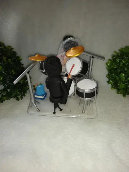 Topo de casamento baterista
