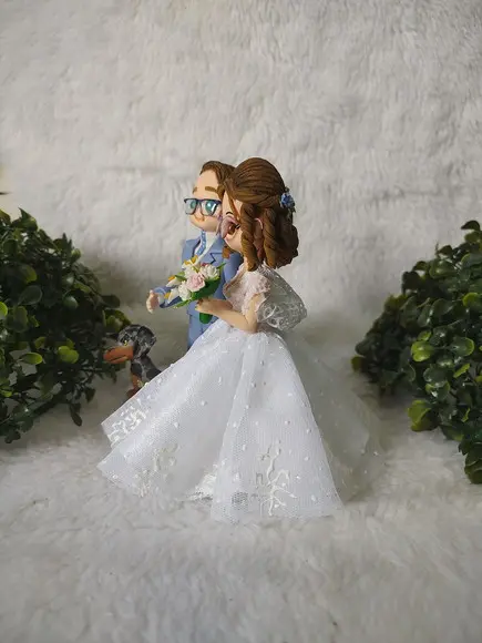 Topo de Casamento com 1 Pet