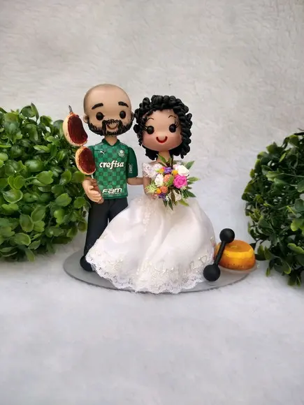 Topo de casamento churrasqueiro