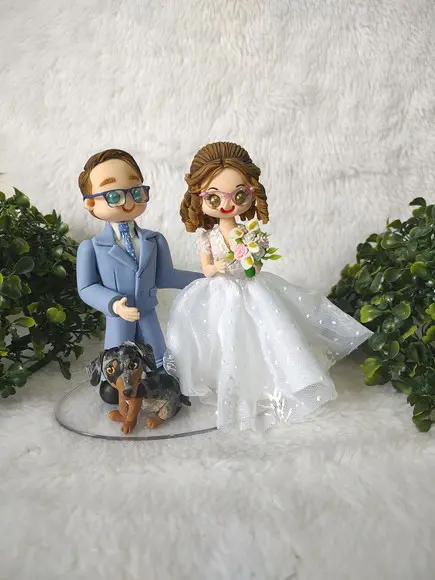 Topo de Casamento com 1 Pet
