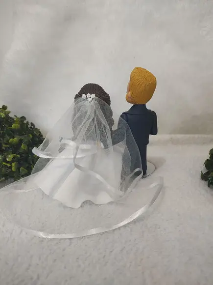 Topo de Casamento com 4 Pets