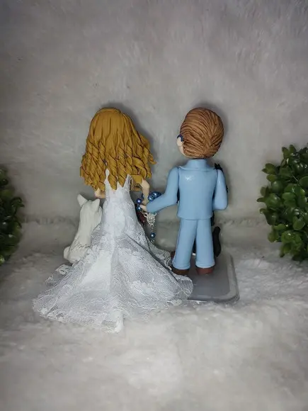 Topo de Casamento com 5 Pets