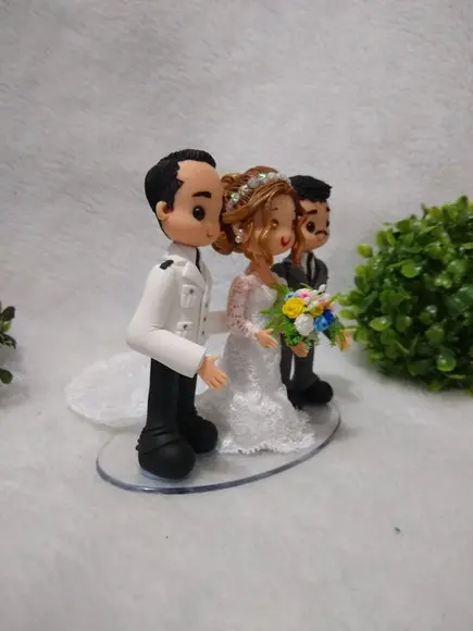 Topo de Casamento com Filho Adolescente ou Adulto