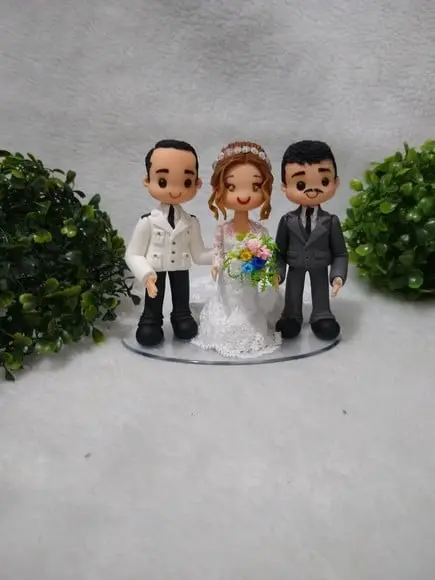 Topo de Casamento com Filho Adolescente ou Adulto