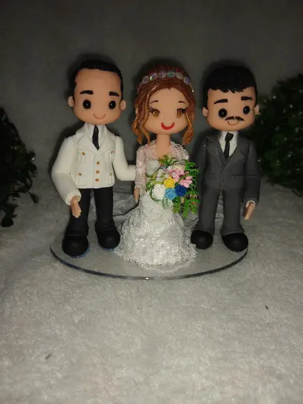 Topo de Casamento com Filho Adolescente ou Adulto