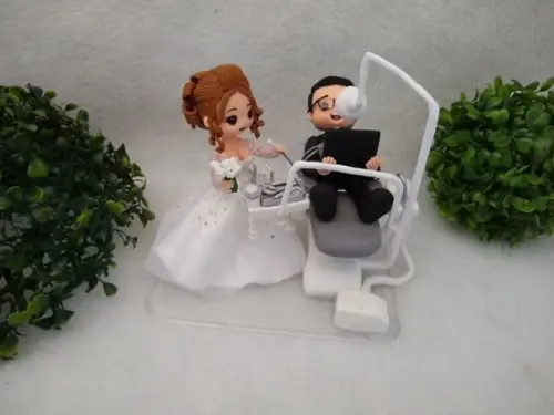 Topo de casamento dentista