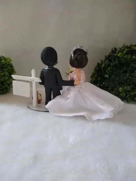 topo de casamento com pet e profissão