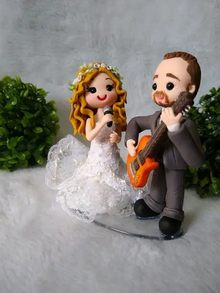 Topo de casamento guitarra