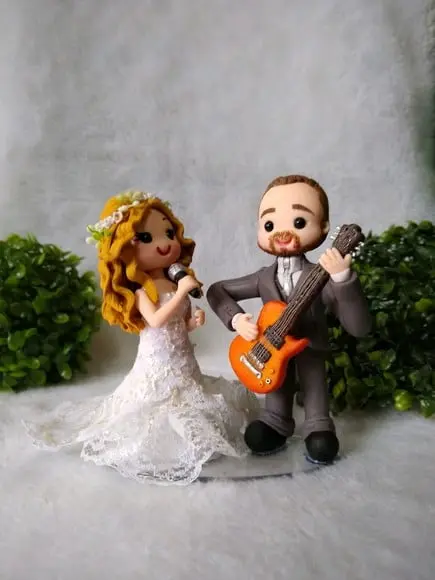 Topo de casamento guitarra