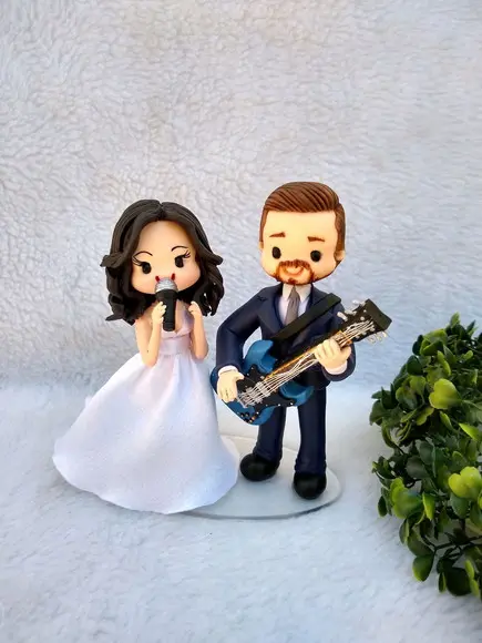 Topo de casamento guitarra