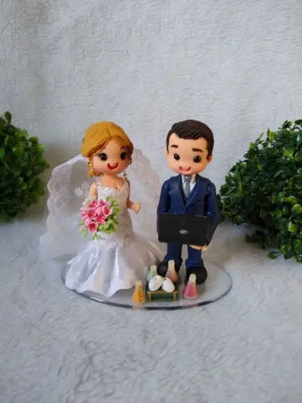 Topo de casamento profissão e gravidez