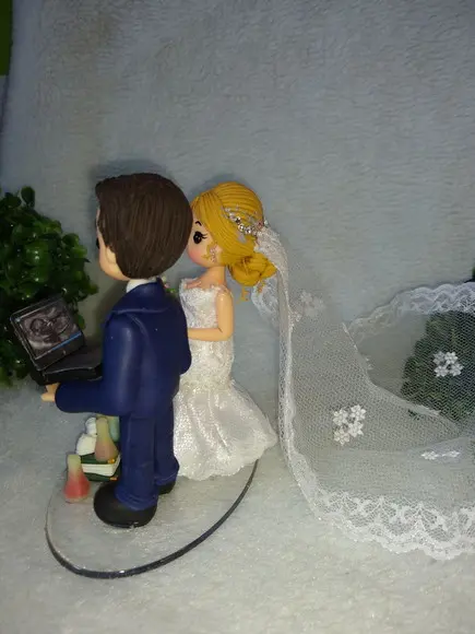 Topo de casamento profissão e gravidez