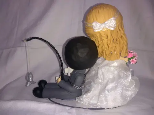 Topo de casamento pescador