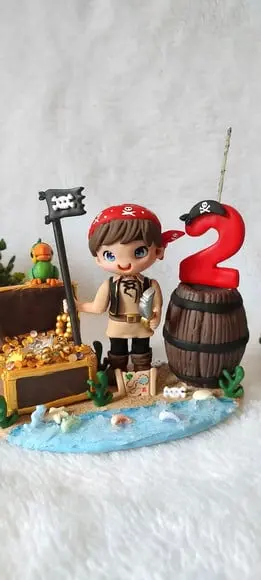 Topo Pirata com Vela