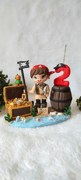 Topo Pirata com Vela