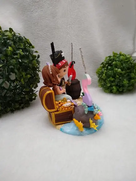 Topo Sereia e pirata com vela