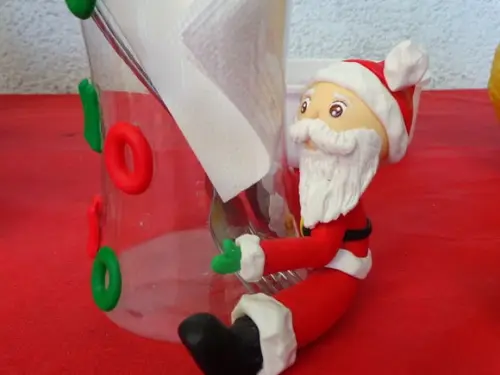 vaso com papai noel