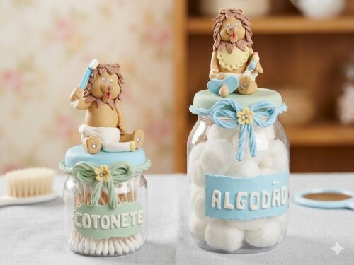 pote de algodão