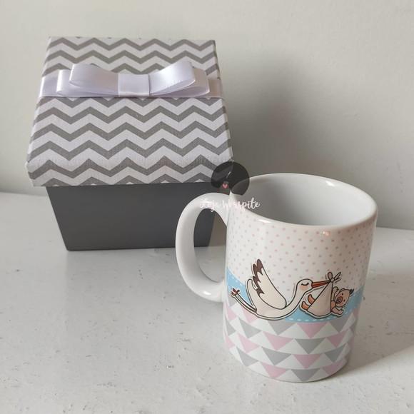 Kit para Anunciar Gravidez - 4 Caixas mdf + 4 Canecas