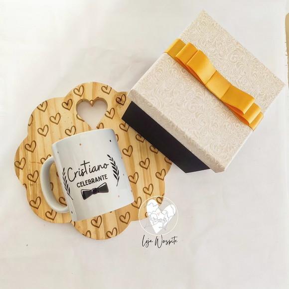 Presente Celebrante Casamento - Caixa + Caneca