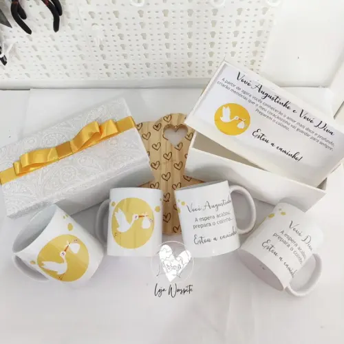 2 Kit's para Anunciar Gravidez aos Vovós