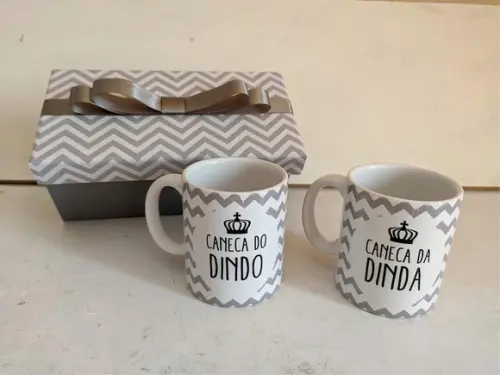 Caixa Convite para Dinda e Dindo